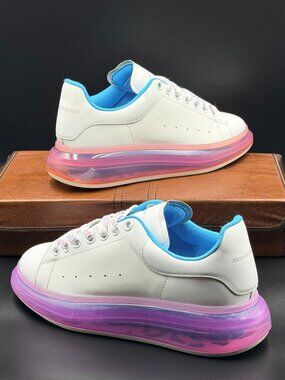 Alexander McQueen Oversized Sneaker 'Transparent Sole - White Purple'